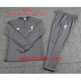 Liverpool Børn Sweatshirt Dragt Grå 2018-2019